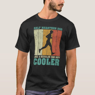 T-shirt Mens Vintage Demi-Marathon Papa Comme Un Papa Régu