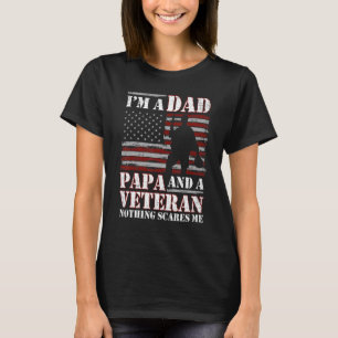 T-shirt Mens Vintage Je suis papa Papa Papa Papa Et Vétéra