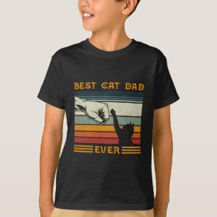 T-shirt Mens Vintage Meilleur Chat Papa Jamais Bump Amoure