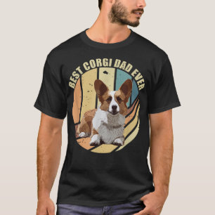 T-shirt Mens Vintage Meilleur Corgi Papa Jamais Gallois Co