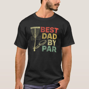 T-shirt Mens Vintage Meilleur Papa Par Disque Golf