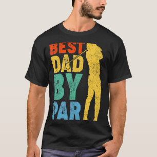 T-shirt Mens Vintage Meilleur Papa Par Par Golf Papa Golfe