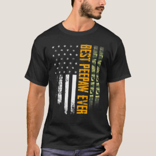 T-shirt Mens Vintage Meilleur Peepaw Jamais Camion Drapeau