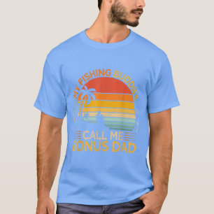 T-shirt Mens Vintage Mes amis de pêche Appelez Bonus Papa