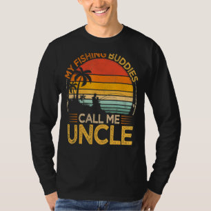 T-shirt Mens Vintage Mes Épouses De Pêche Appelez Oncle Pê