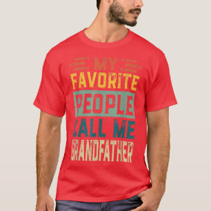 T-shirt Mens Vintage Mes Favoris Les Gens M'Appelent Grand