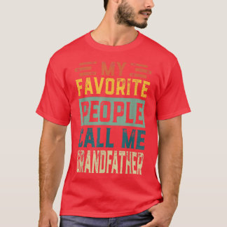 T-shirt Mens Vintage Mes Favoris Les Gens M'Appelent Grand