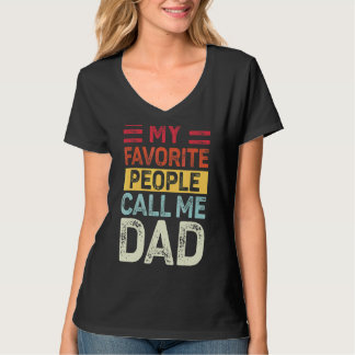 T-shirt Mens Vintage Mes Favoris Les gens m'appellent Papa