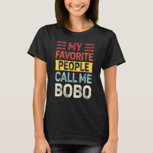 T-shirt Mens Vintage Mes Gens Favoris M'Appelent Bobo Papa