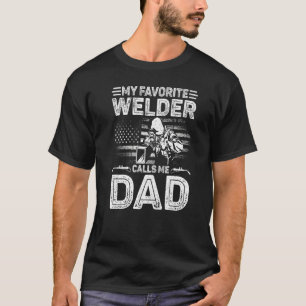 T-shirt Mens Vintage Mon Soudeur Favori M'Appelle Papa Wel