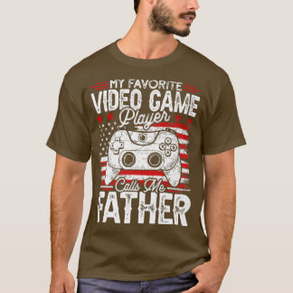 T-shirt Mens Vintage My Favorite Video Game Player Calls M