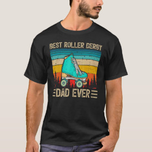 T-shirt Mens Vintage Retro Meilleur Roller Derby Papa Jama