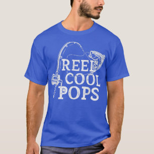 T-shirt Mens Vintage Roue Cool Pops Fête des pères de pêch