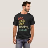 T-shirt Mens Vintage Style Dad Hero Snorkel Legend Father' (Devant entier)