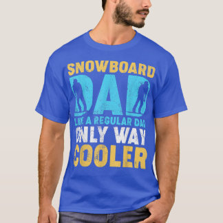 T-shirt Mens Vintage Style Snowboarding Lover Snowboard Da
