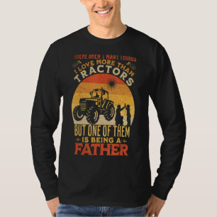 T-shirt Mens Vintage Tractor Fête des pères agricole 2022