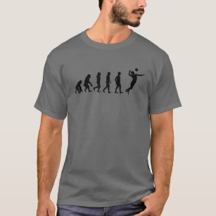T-shirt Mens Volleyball Évolution De L'Homme Garçons Cadea