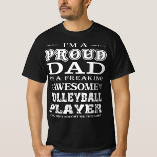 T-shirt Mens Volleyball Je suis fier Volleyball Papa Cadea