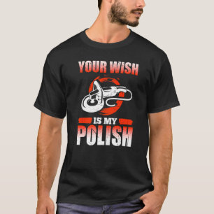 T-shirt Mens Votre Souhait Est Mon Polonais Détailleur De 