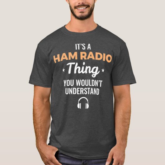 T-shirt Mens Vous Ne Comprendriez Pas - Ham Radio Thing (Devant)