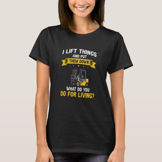 T-shirt Mens Warehouse Forklifter pour Warehouse Driver 2 (Devant)
