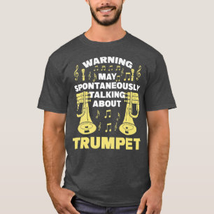 T-shirt Mens Warning peut spontanément parler de trump