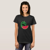 T-shirt Mens Watermelon Slice Melon Lazy Halloween Costume (Devant entier)