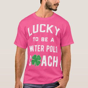 T-shirt Mens Waterpolo Coach Cadeau Lucky Shamrock irlanda