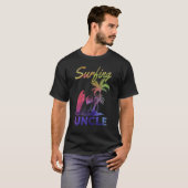 T-shirt Mens Wave Surfing Oncle Surfboard Oncle Su (Devant entier)