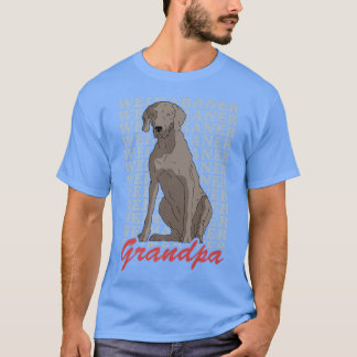 T-shirt Mens Weimaraner Grand-père propriétaire de chien W