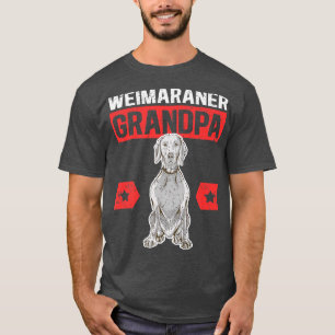 T-shirt Mens Weimaraner Grand-père propriétaire de chien W