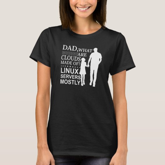 T-shirt Mens What Are Clouds Made Of  Linux Cloud Computin (Devant)