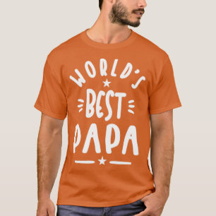 T-shirt Mens Worlds Best Papa Père Cadeau