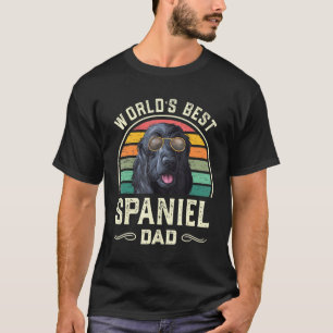 T-shirt Mens Worlds Best Spaniel Papa Anglais Cocker Spani