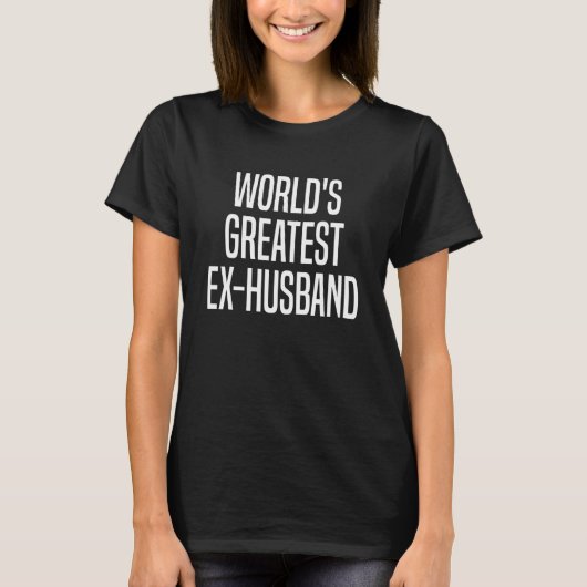 T-shirt Mens World's Greatest Ex Husband Divorced Divorce (Devant)