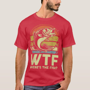 T-shirt Mens WTF Whirer La Fête des pères de poisson Cadea