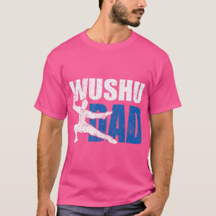 T-shirt Mens Wushu Papa Idée cadeau Kung Fu Mixed martial