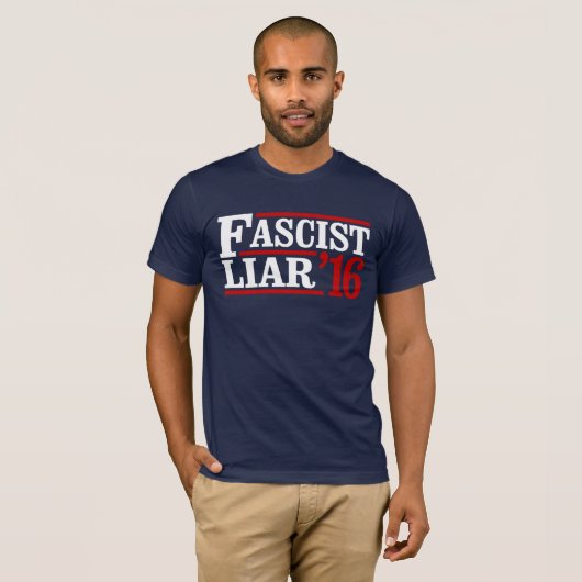 T-SHIRT MENSONGE FASCISTE (Devant entier)