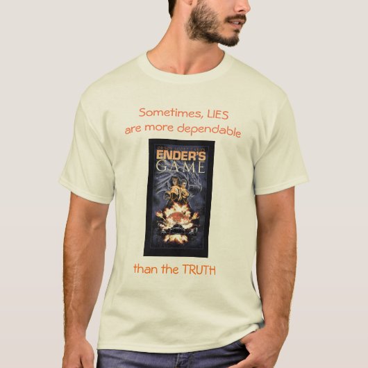 T-shirt Mensonges plus fiables (Devant)