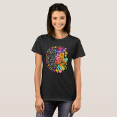T-shirt Mental Health Matters Floral Human Brain Illness A (Devant entier)