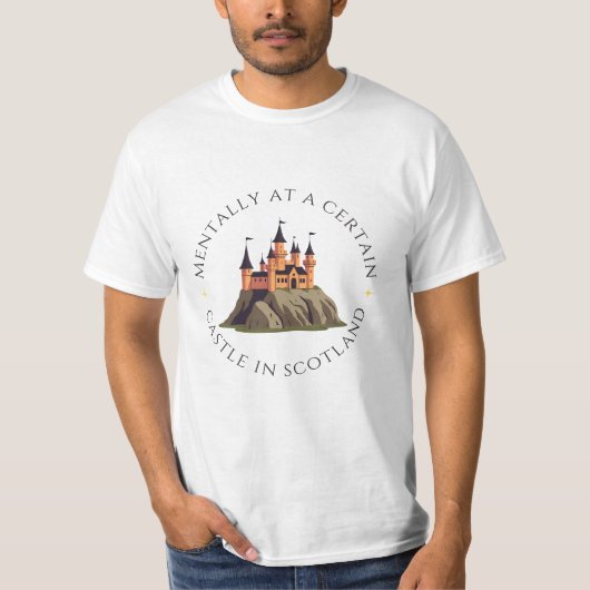 T-shirt Mentalement dans un certain château en Ecosse | Im (Devant)