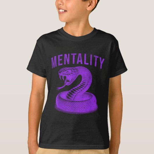 T-shirt Mentality Mindset Snake Motivation Of Chamons Bask (Devant)