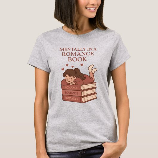 T-shirt Mentally in a Romance Book Funny Reader Art (Devant)