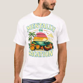 T-shirt Mentally On Vacation Retro Summer Beach DesT-Shirt (Devant)