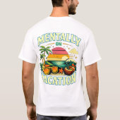T-shirt Mentally On Vacation Retro Summer Beach DesT-Shirt (Dos)