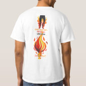 T-shirt Menteur, menteur, Pant est en feu (Dos)