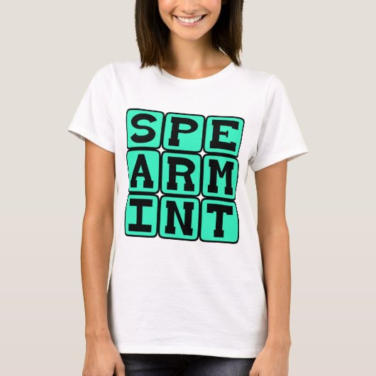 T-shirt Menthe verte, saveur de gomme (Devant)