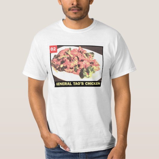 T-shirt Menu chinois - 02 Chicken du Général Tao (Devant)