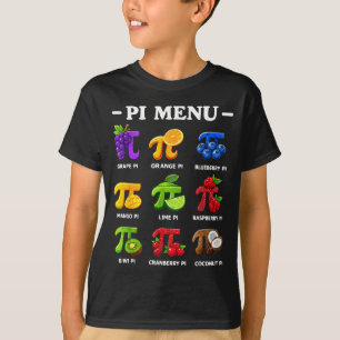 T-shirt Menu jour 3,14 symbole de professeur de mathématiq