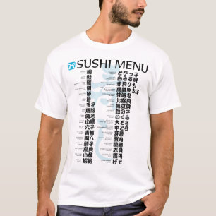 T-shirt Menu-Jpanese de sushi